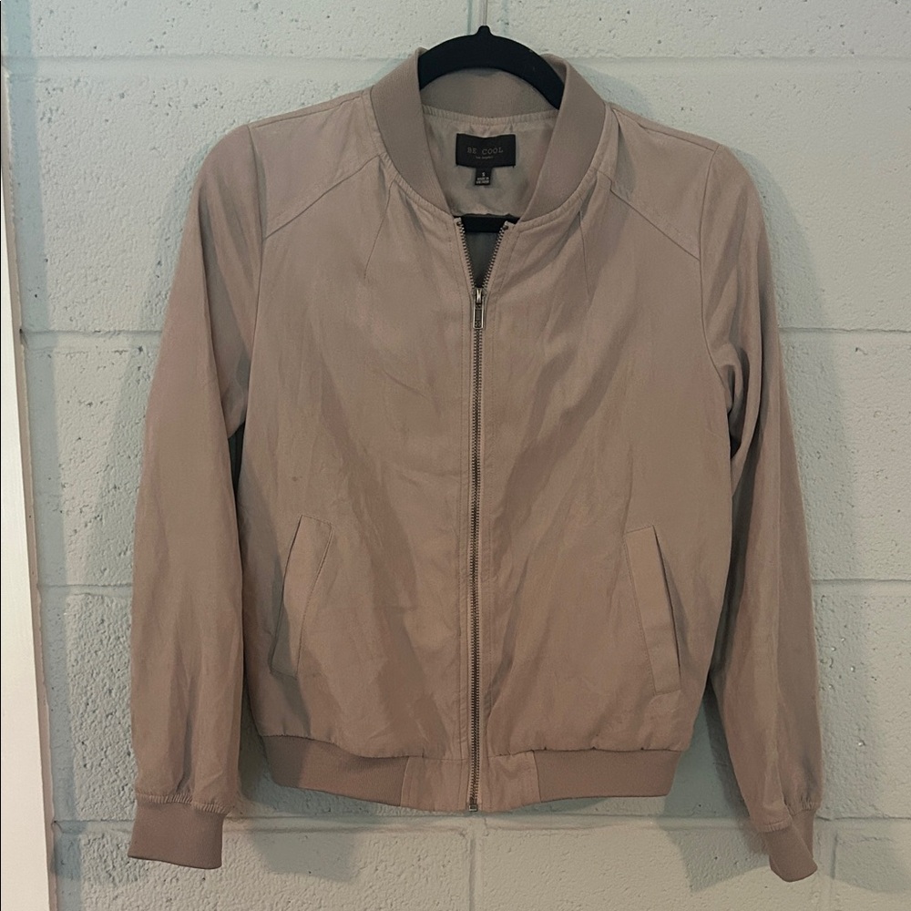 BE COOL Light Tan Bomber Jacket